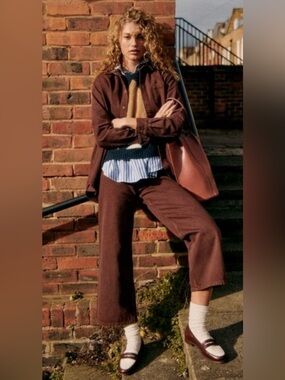 Sezane Max Shirt - Brown